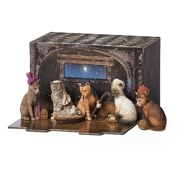 Roman Cat Pageant Creche Printed Box Purfect Pageant