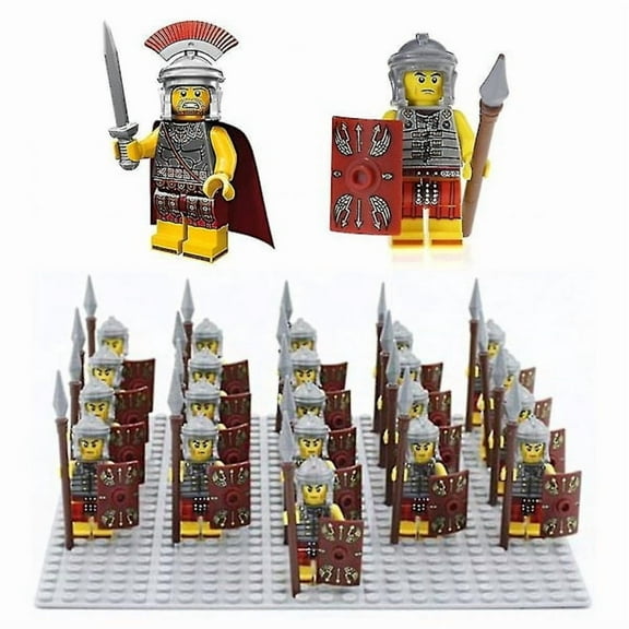 Roman Centurion Soldier Building Block Set  21-Piece Historical Army Toy Collection