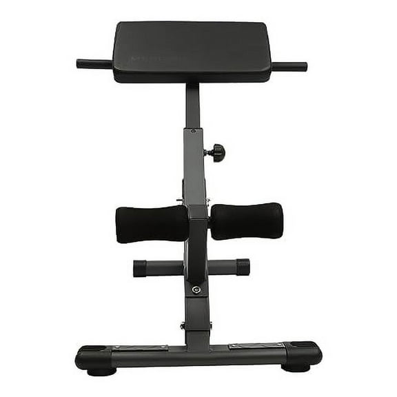 Roman Chair Back Extension Machine, Lower Back Hyperextension , Up to 330 lbs Weight Capacity, 5 Levels Adjustable Exercise Equipment for Hamstring and Glute for Home Gym, Black