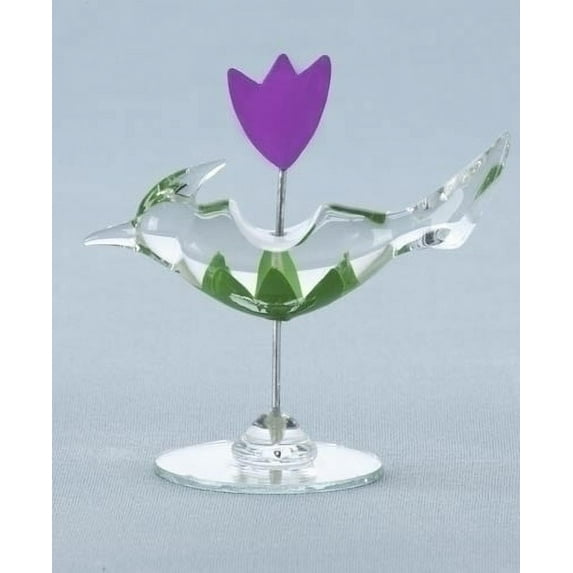 Roman Club Pack of 48 Glass Birds With Flower Figurines