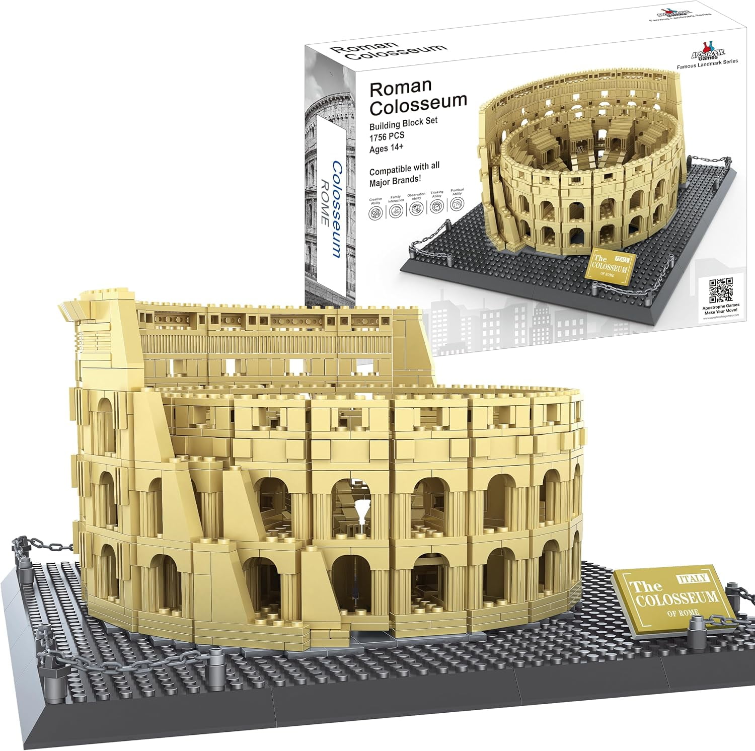 Roman Colosseum Building Block Set – 1756-Pieces - Walmart.com
