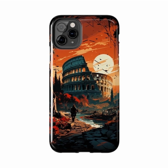 Roman Colosseum Italy Travel Vibe Phone Case for iPhone 11 12 13 14 15 16 17 Pro Max