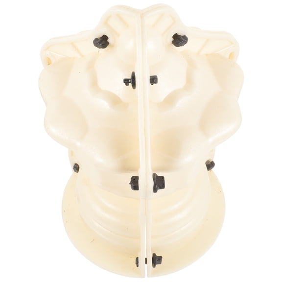 OUNONA Beige Plastic Balustrade Concrete Mold for DIY Display Roman Column Decoration 10.5 x 10.5 x 9.5 Inches