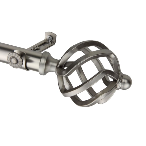 Roman Curtain Rod 13/16 inch 18-28" - Satin Nickel