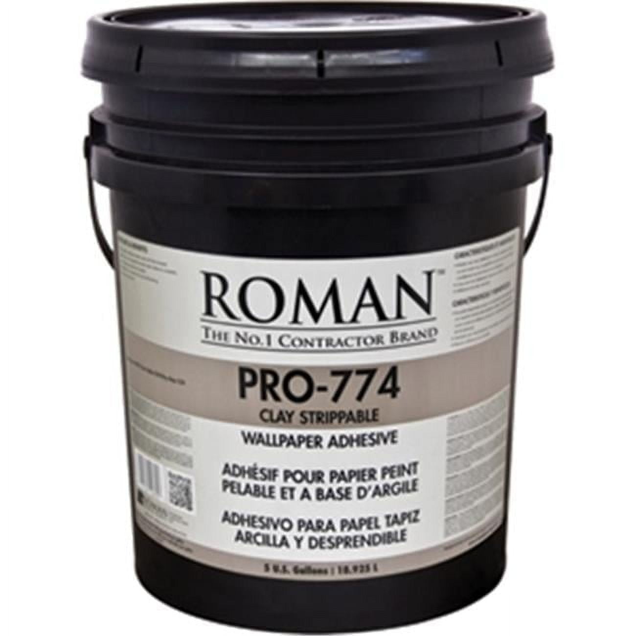 Roman Decorating Products PRO-774 5 Gallon Clay Based Strippable Adhesive