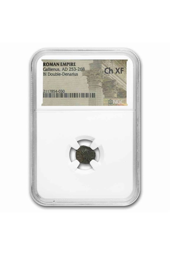 Roman Empire BI Dbl Denarius Gallienus (253-268 AD) CH XF NGC
