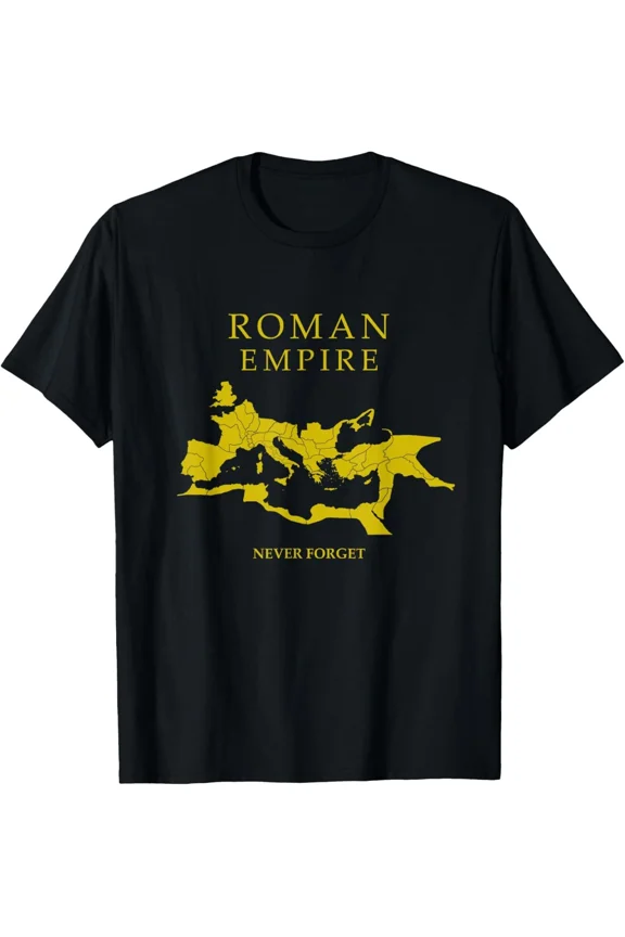 Roman Empire Map Never Forget SPQR Ancient Rome History Art Unisex T-Shirt ,up to size 5XL