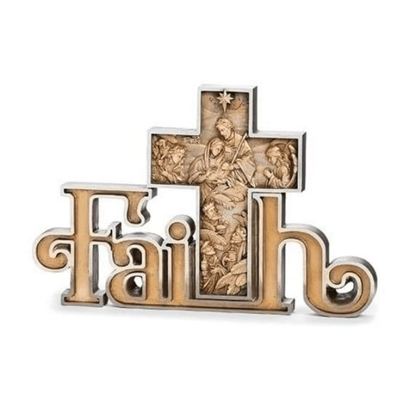 Roman Faith Nativity Scene, 9-inch Height, Polyresin