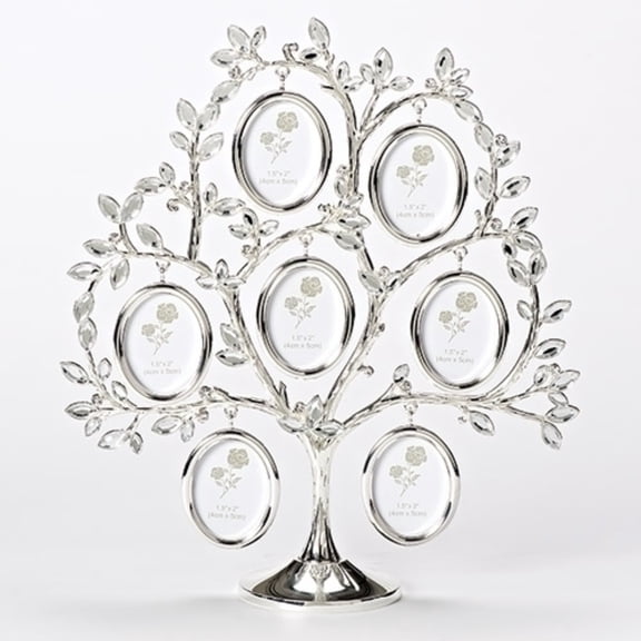 Roman 11" Clear Family Tree with Photo Openings Home Decor Accent