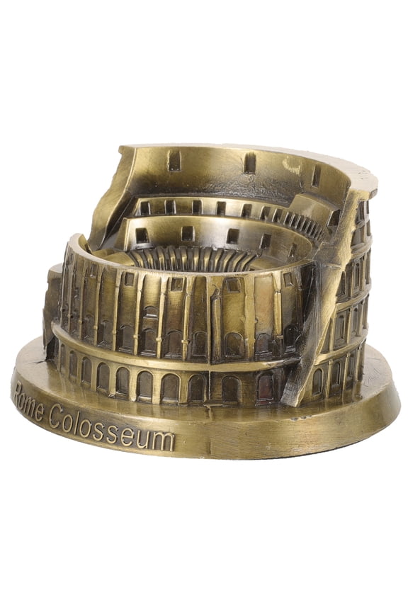 Roman Colosseum Sculpture Ornament - Detailed Rome Travel Souvenir Model Figurine Decoration
