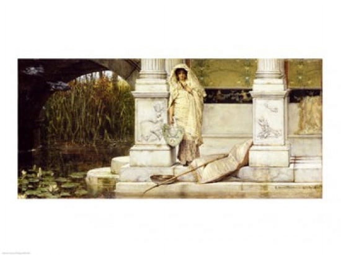 Roman Fisher Girl 1873 (oil on panel) Canvas Art - Sir Lawrence Alma-Tadema (36 x 24)