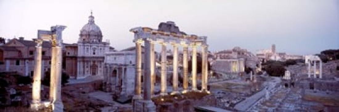 Roman Forum Rome Italy Canvas Art - Panoramic Images (18 x 6)