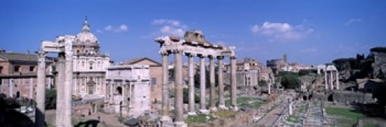 Roman Forum Rome Italy Canvas Art - Panoramic Images (36 x 12)