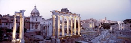 Roman Forum Rome Italy Canvas Art - Panoramic Images (36 x 12)