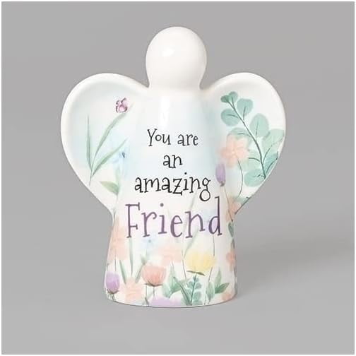 Roman Friend Musical Angel Figurine, 3.75-inch Height, Porcelain