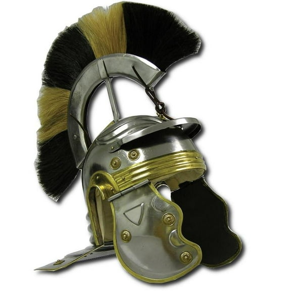 Roman Gallic Helmet - Black/Yellow Crest