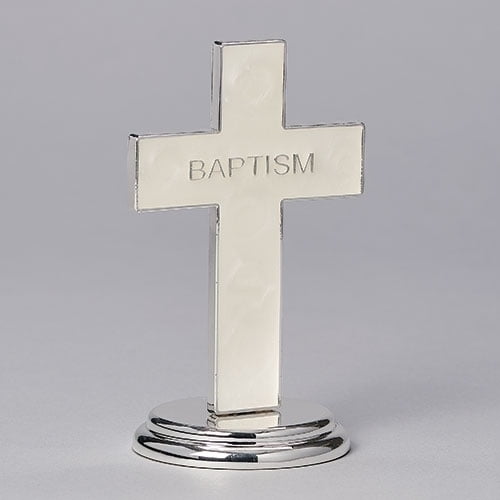 Roman Giftware 5 inch Metal Baptismal Table Cross