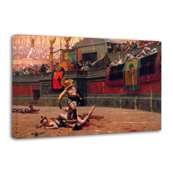 Roman Gladiator Warrior Sparta Colosseum Poster Decorative Painting Canvas Wall Art Living Room Posters Bedroom Painting 12x18inch(30x45cm)