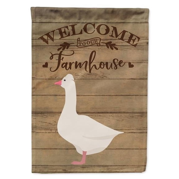 Roman Goose Welcome Canvas House Flag - 28 x 0.01 x 40 in.