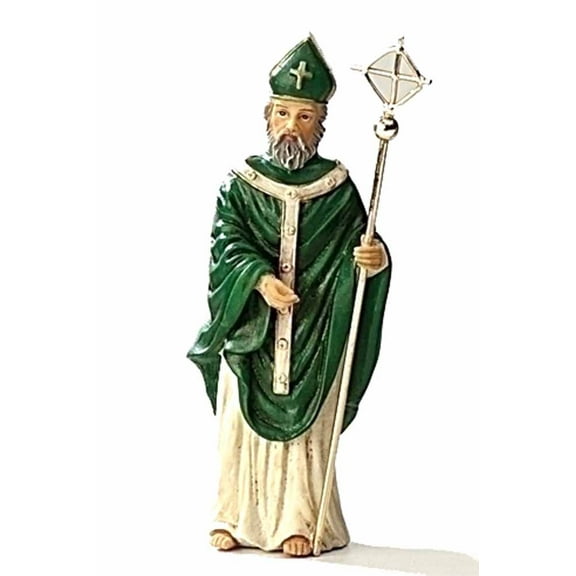 Roman Green Saint Patrick Patrons and Protectors Religious Figurine