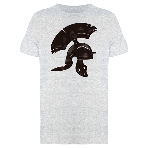Roman Helmet Black T-Shirt Men -Image by Shutterstock, Male Large
