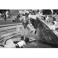 thumbnail image 1 of Roman Holiday 24x36 Poster Audrey Hepburn washes her feet in Trevi Fountain, 1 of 1