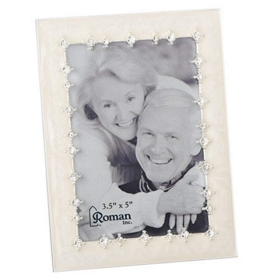 Roman Ivory Photo Frame Rhinestones Caroline Collection