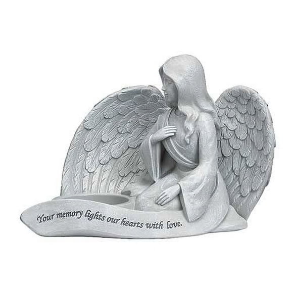Roman Memorial Angel Figurine, 5.5-inch Height, Tabletop Decoration