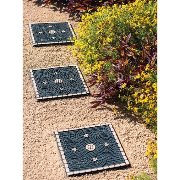 Roman Mosaic Stepping Stone