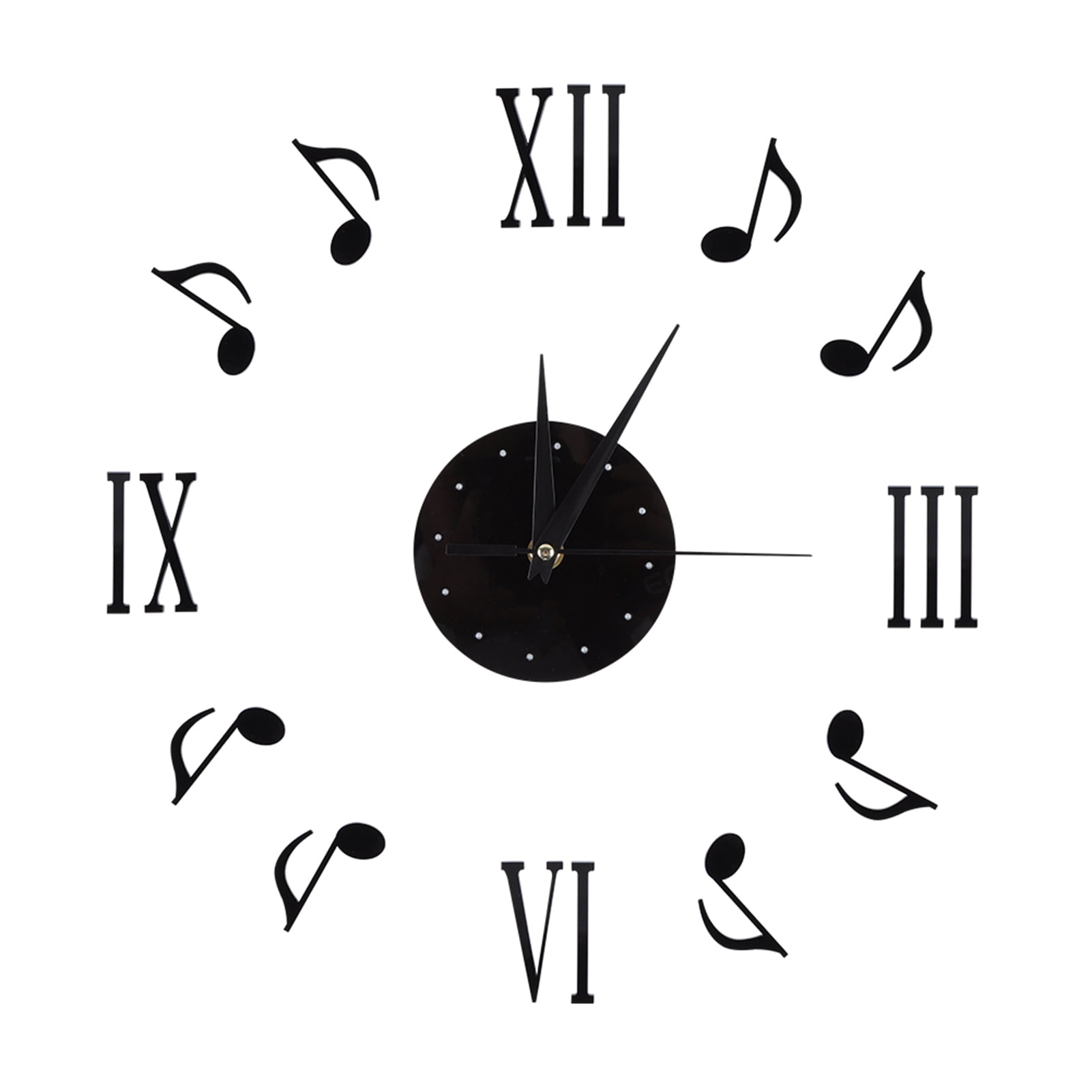 Roman Numeral Wall Clock,Musical Note Wall Clock with Vinyl CD Dial ...