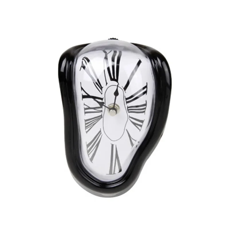 Roman Numeral Wall Clocks Surrealism Style Clock Accessory Distorted ...