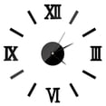 thumbnail image 1 of Roman Numerals Frameless Large Acrylic Mirror Surface 3D DIY Wall Clock Home Office School Wall Decor Clock Stickers Large Watch Silent Home/Office/School Number Clock Decorations Gift, 1 of 8