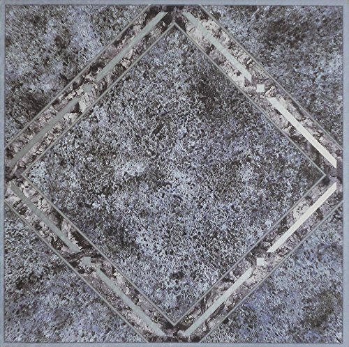Roman Palace Collection 20 Pack of 12" x 12" Self Adhesive High Gloss (No Wax) Finish 1.2mm Thick Vinyl Tiles - Metall
