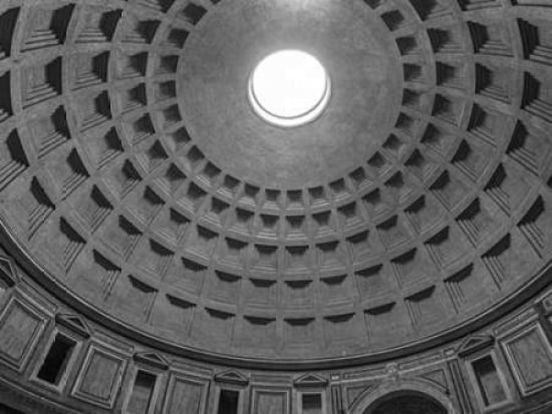 Roman Pantheon dome from inside Rome Italy Canvas Art - Assaf Frank (18 x 24)