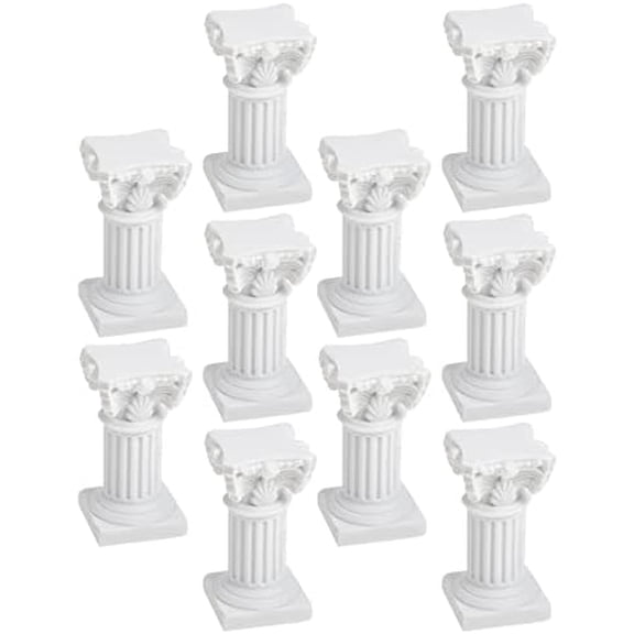 Roman Pillar Candle Holder Base Mini Resin Column Stand for Home Decor Photo Props 2.6 Inch Height Vintage Style Candlestick$$Home Decor, Kitchen, & Other