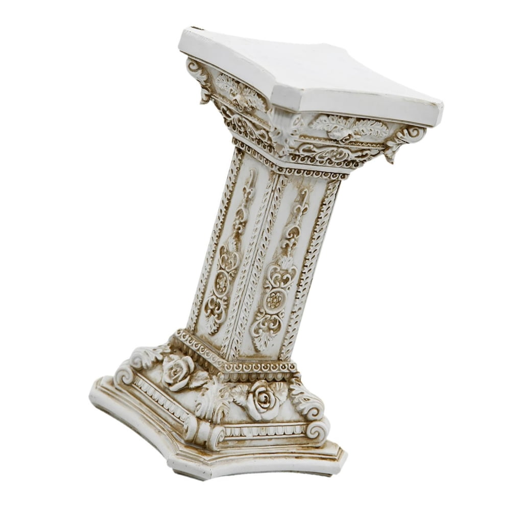 Roman Pillar Garden Statues Resin Roman Column Figurines Display Pedestal Stand Sculptures Garden Outdoor Indoor Decors