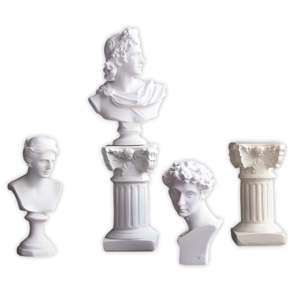 Roman Pillar Greek Column Statue Sculptures Greek Bust Statues Greeks Mythology Figurines Desktop Ornament Home Decors
