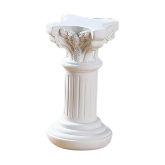 Roman Pillar Statue Greek Column Sculpture Resin Candlestick Stand for Wedding Table Decoration Home Garden