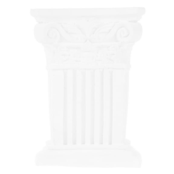 Mini Roman Column Decoration Greek Columns Candle Holder Roman Pillar Statue Candlestick Stand Wedding Table Decoration White L