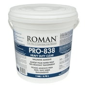Roman Pro-838 Heavy Duty Clear Wallpaper Adhesive, 1-gallon, 300 Sq. Ft
