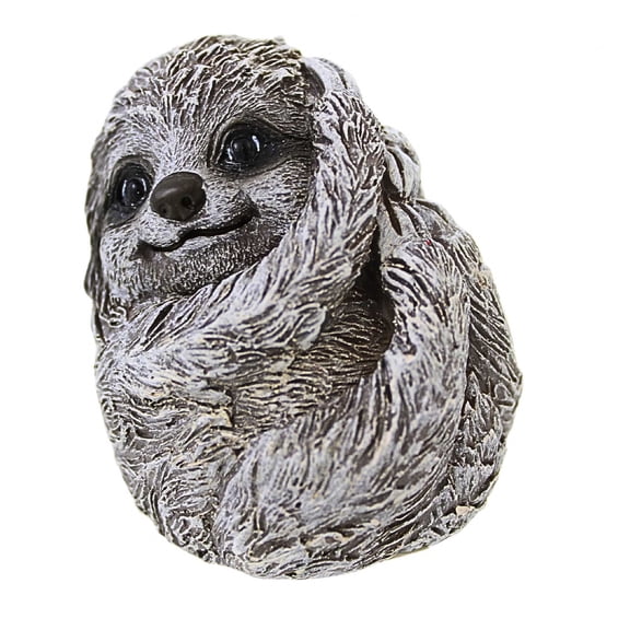Roman 2.50In Pudgy Pebble Pals Garden Figurine, Polyresin, Animal Mini 11848-Sloth