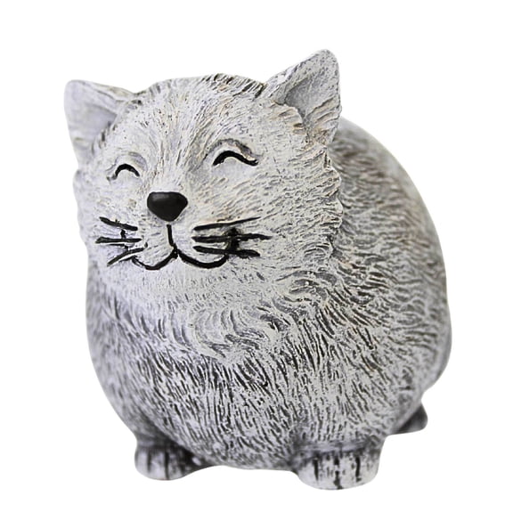 Roman Pudgy Pebble Pals Garden Figurine - One Mini Figurine 2.5 Inch, Polyresin - Animal Mini 61797 Cat