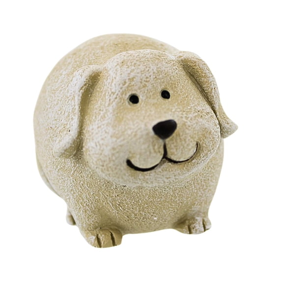 Roman Pudgy Pebble Pals Garden Figurine - One Mini Figurine 2 Inch, Polyresin - Animal Mini 11848 Dog