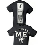 Roman Reigns Acknowledge Me Mens Black T-shirt L