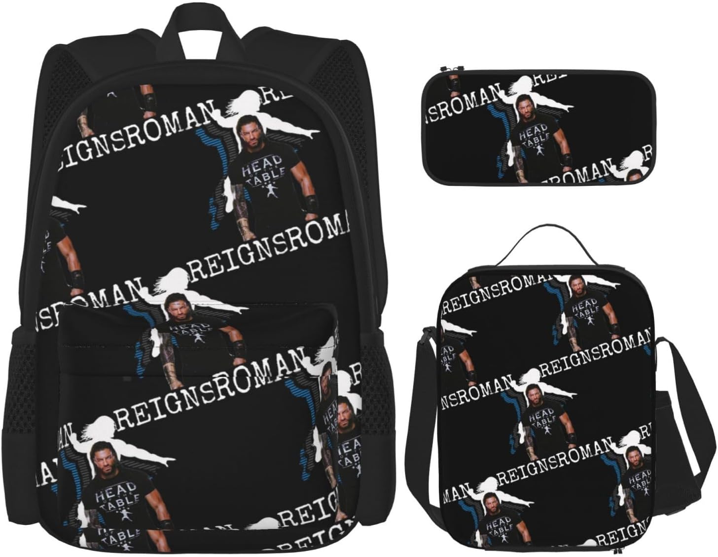 D-Demon Schoolrugzak Set Met Lunchbox & Pennenzak - Waterbestendig Voor Jongens En Meisjes