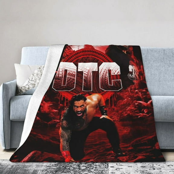Roman Reigns Blanket, Super Soft Throw Blanket, Cozy Flannel Blankets For Boys Girls, Warm Blankets For Couch Sofa Bed, 40"X30"
