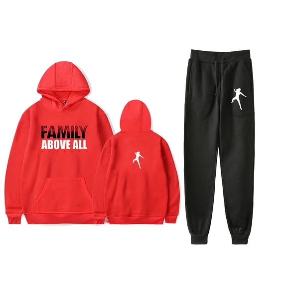 Roman Reigns Family Above All Hoodies Pants 2 Pieces Sets Unisex Sweatshirt Sweatpant