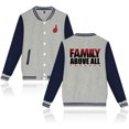 thumbnail image 1 of Roman Reigns Family Above All Printed Baseball Jacket Hip-hop Baseball Uniform Casual Jackets, 1 of 2