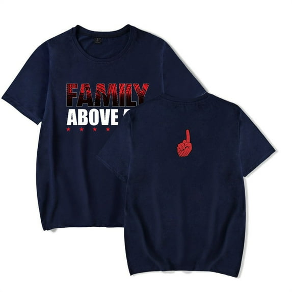 Roman Reigns Family Above All Printed T-shirt Hip-hop Short Sleeve Unisex Tee Shirt