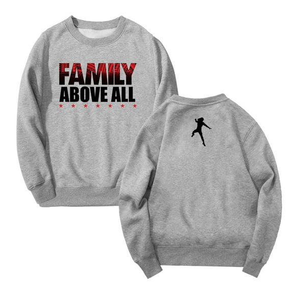 Roman Reigns Family Above All Sweatshirt Crewneck Long Sleeve Streetwear Women Men Hip Hop Clothes